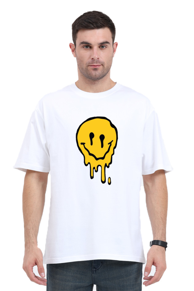 Melting Smiley Oversized T-Shirt