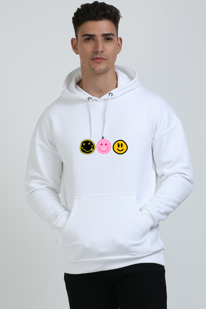 Smileys Printed Oversized Hoodie