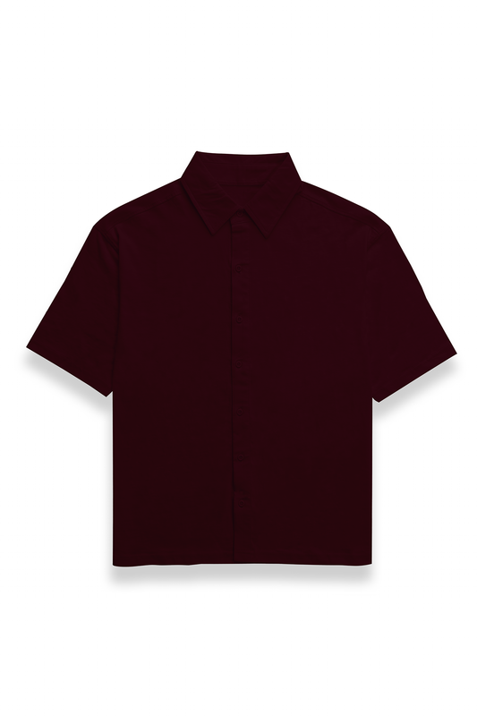 Maroon Classic Half Sleeves Shirt