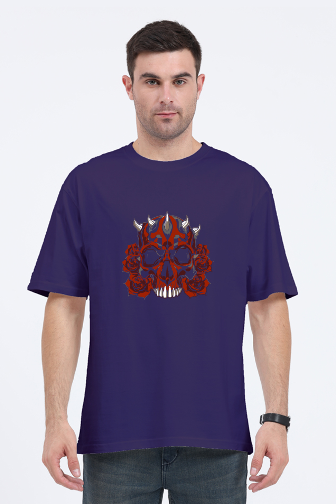 Skull And Roses Oversized T-Shirt