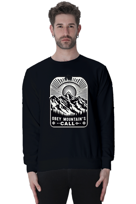 Obey Mountain's Call Printed Classic Sweatshirt