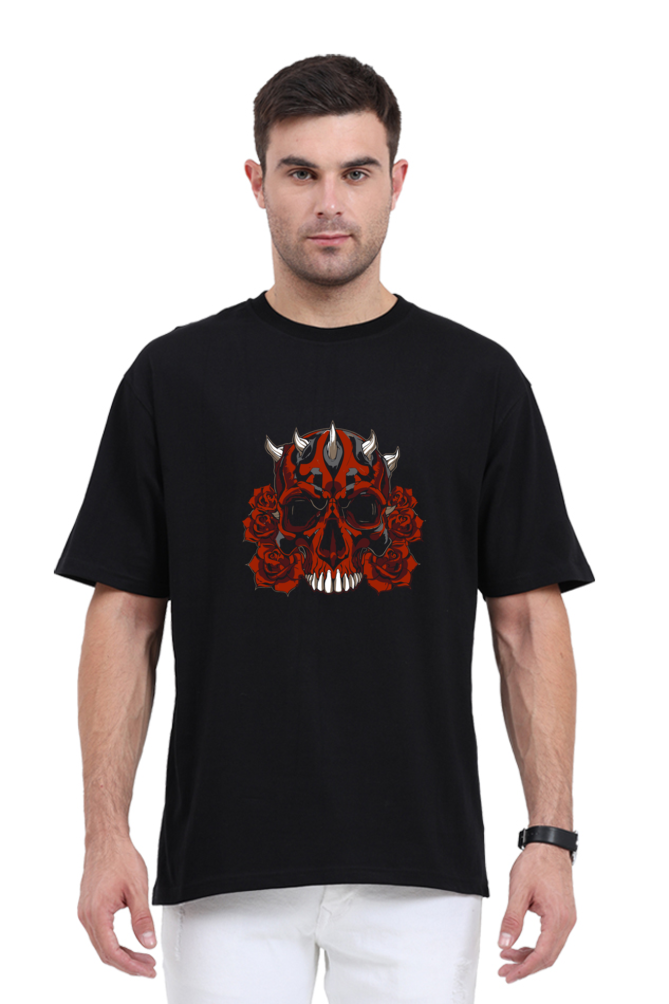 Skull And Roses Oversized T-Shirt