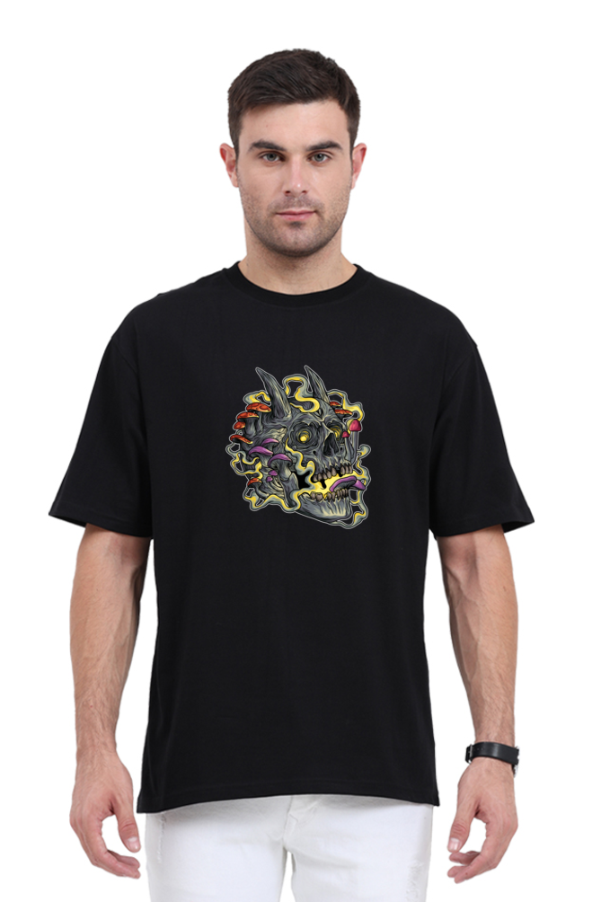 Zoned Out Skull Oversized T-Shirt