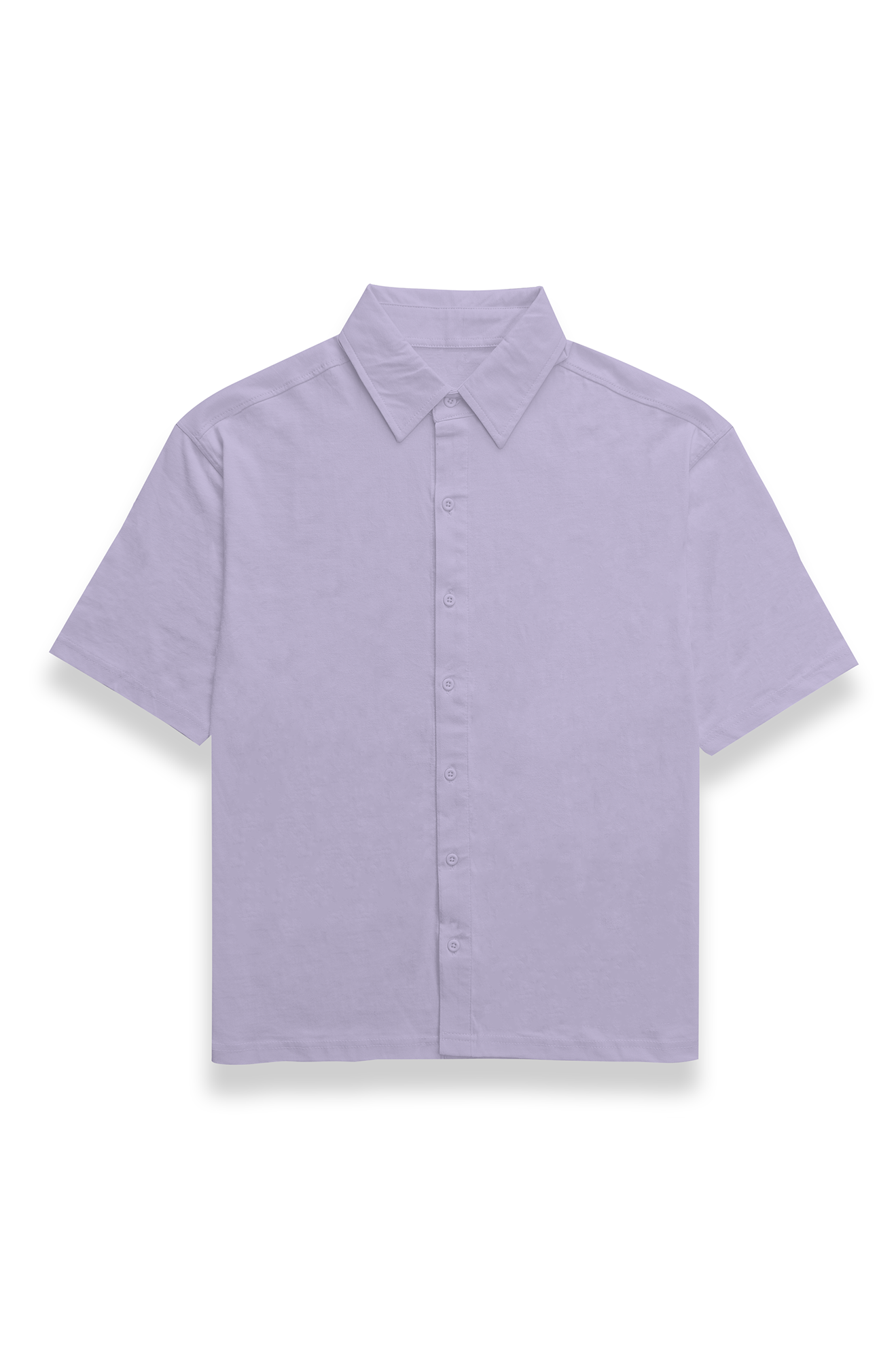 Lavender Classic Half Sleeves Shirt