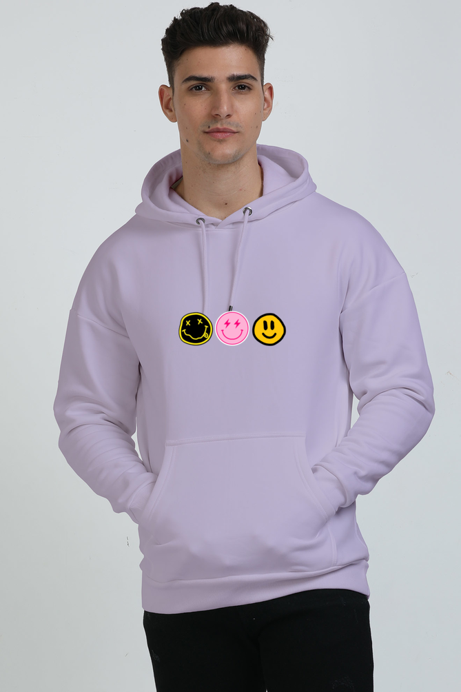 Smileys Printed Oversized Hoodie