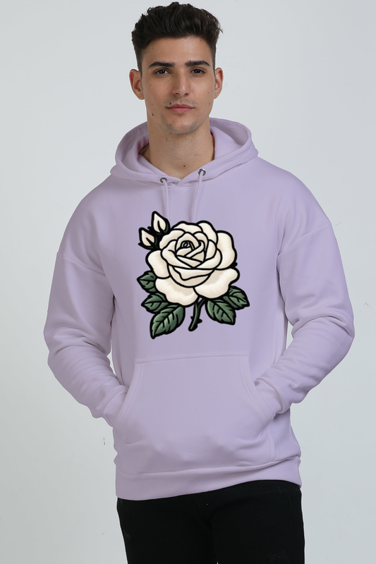 White Rose Oversized Hoodie