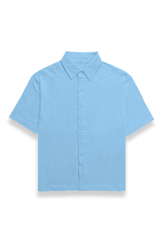 Baby Blue Classic Half Sleeve Shirt