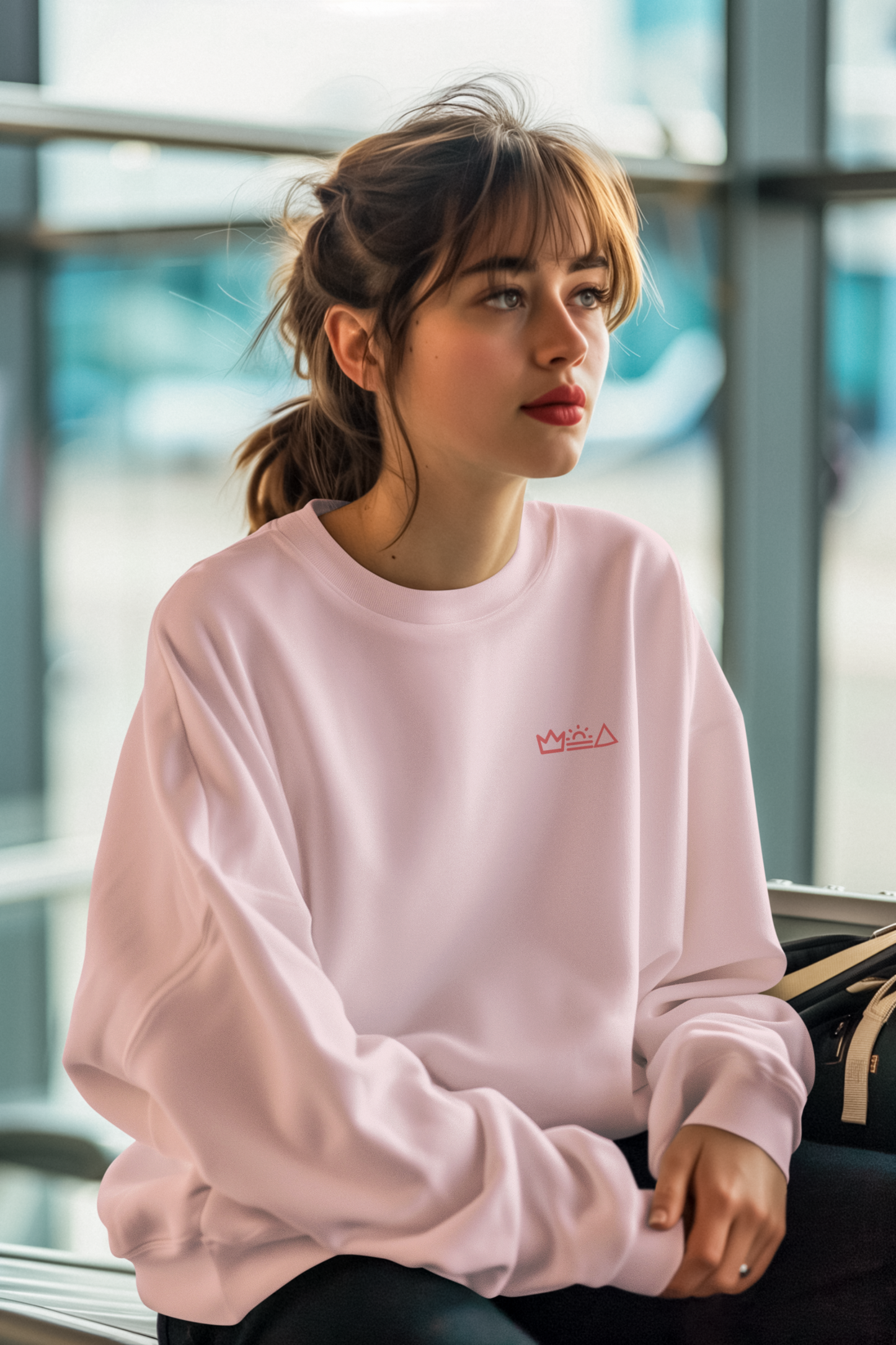 Flamingo Grace Oversized Sweatshirt