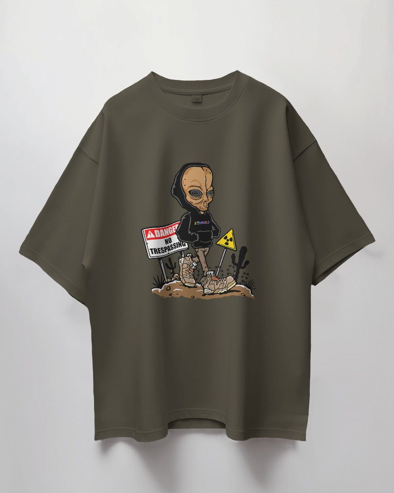 Walking Alien Oversized T-Shirt