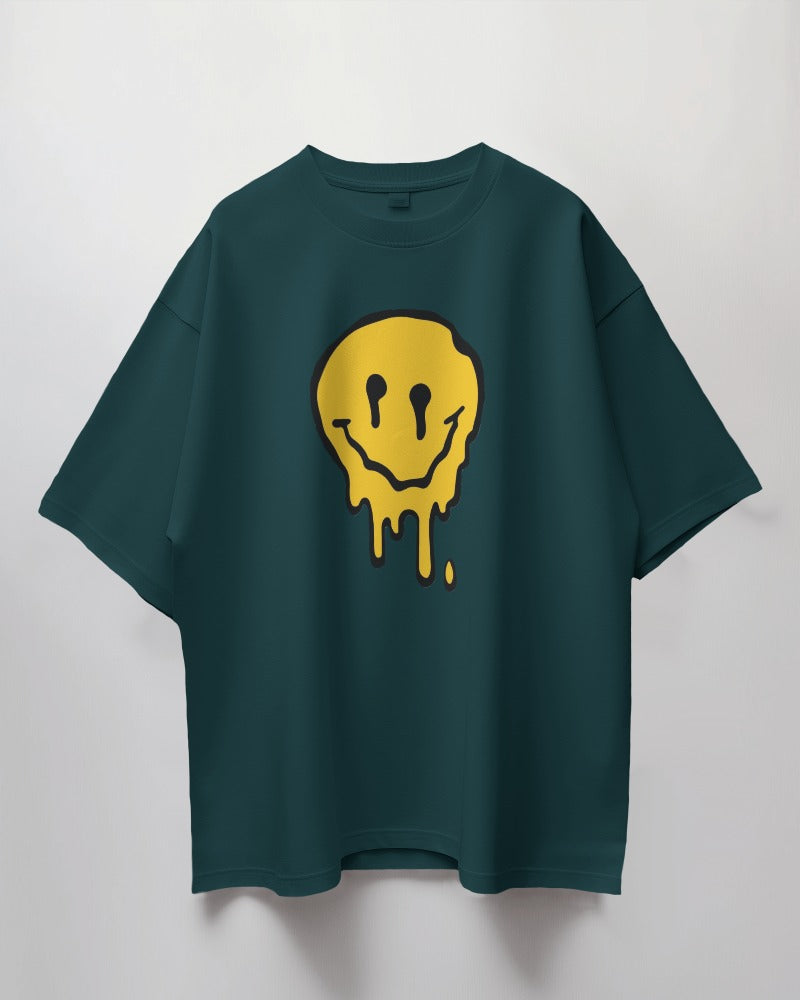 Melting Smiley Oversized T-Shirt