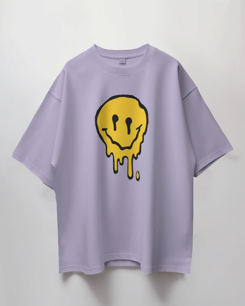 Melting Smiley Oversized T-Shirt