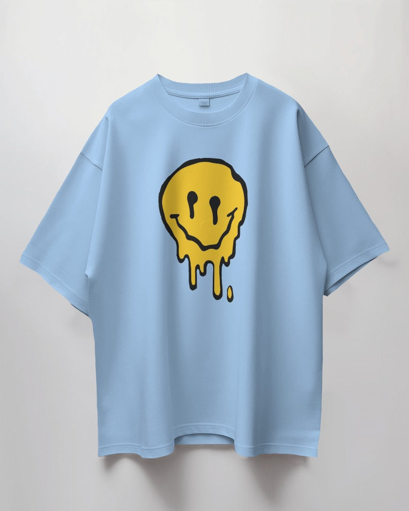 Melting Smiley Oversized T-Shirt