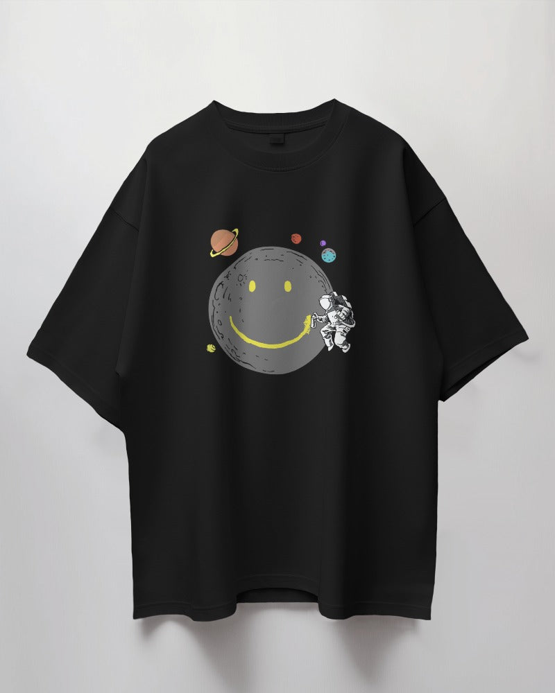 Moon Graffiti Oversized T-Shirt