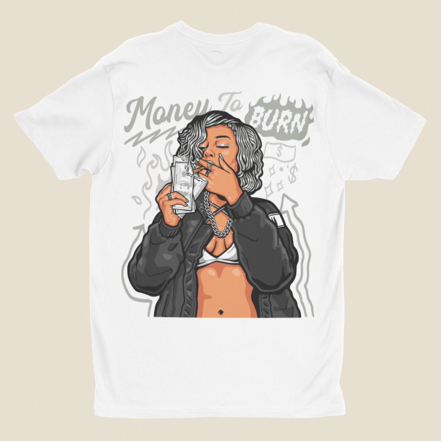 Money To Burn Oversized T-Shirt