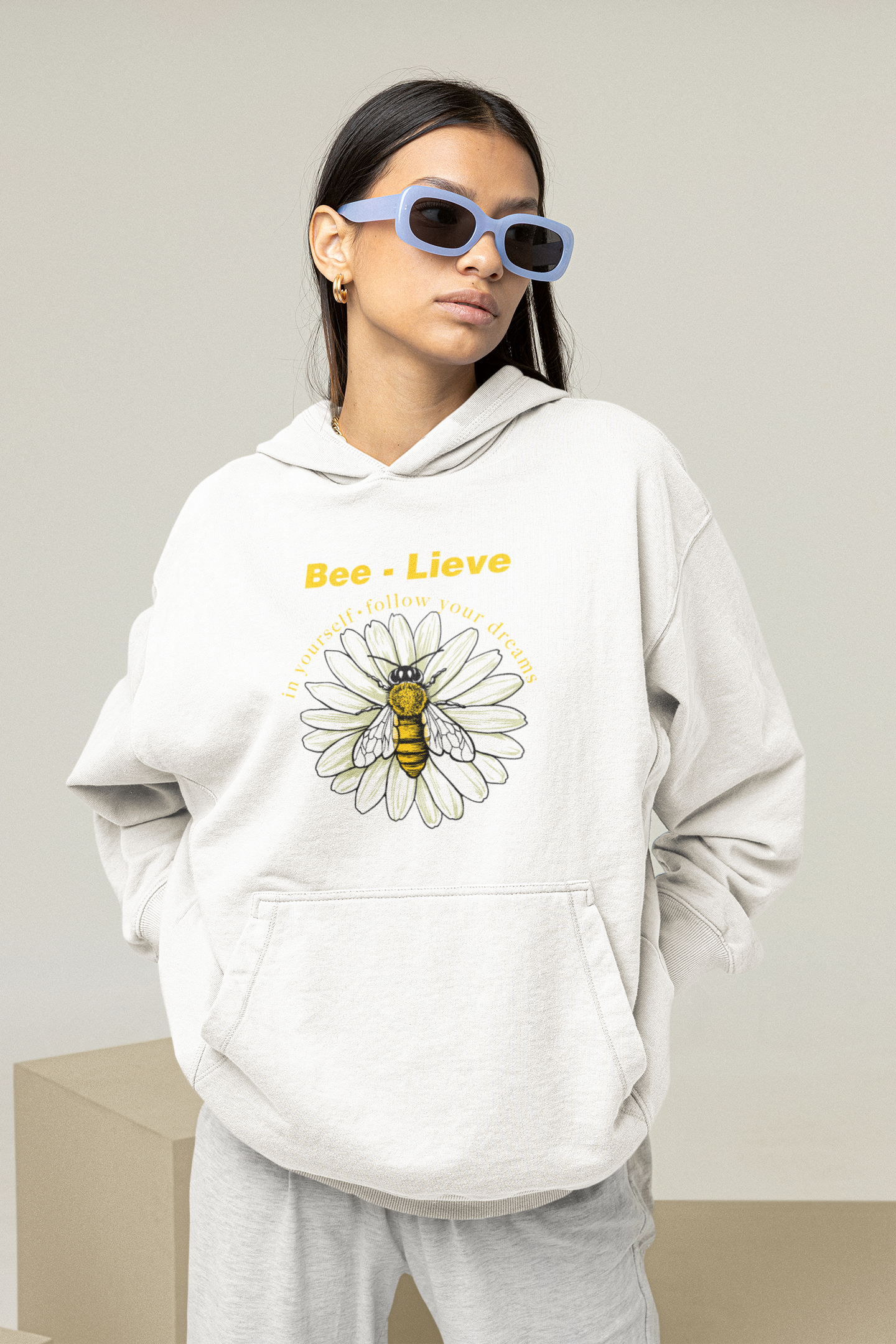 Bee-Lieve Oversized Hoodie