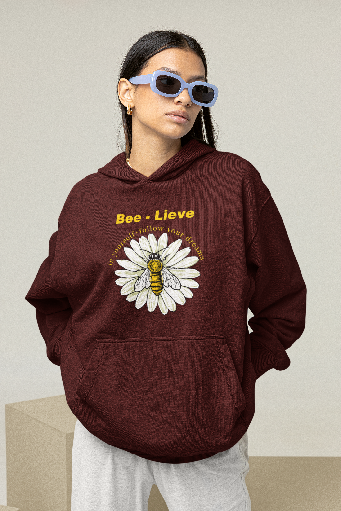 Bee-Lieve Oversized Hoodie