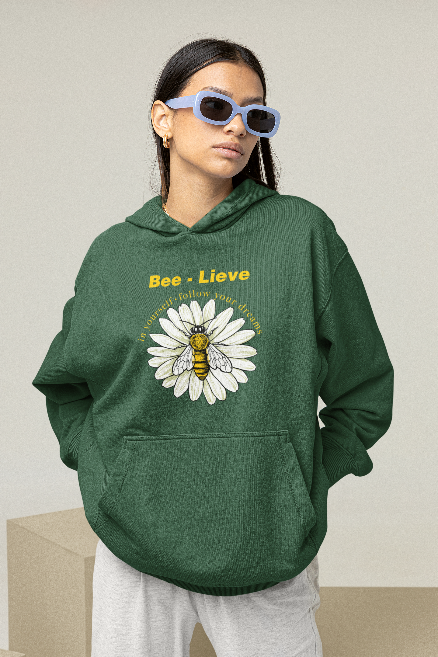 Bee-Lieve Oversized Hoodie