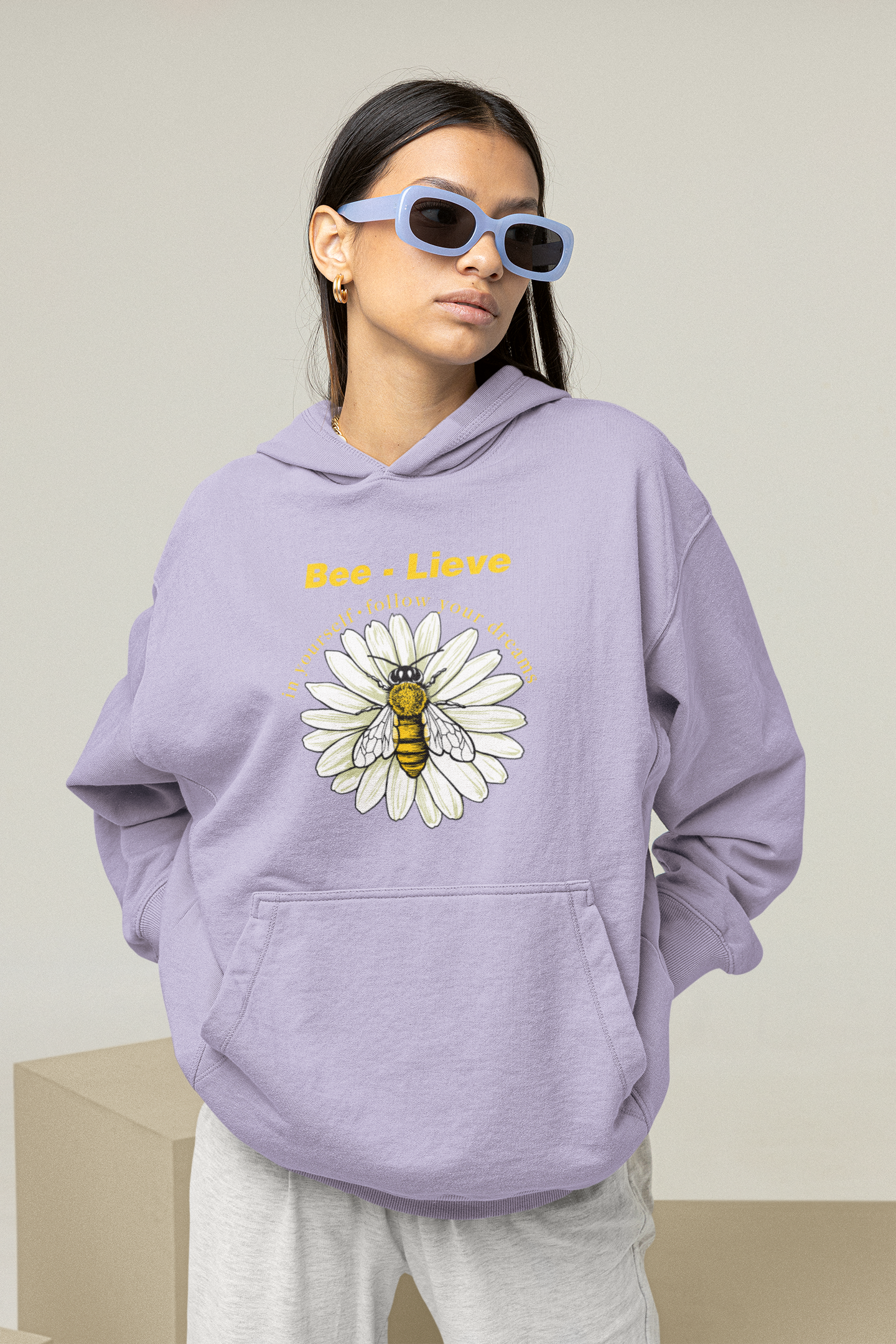 Bee-Lieve Oversized Hoodie