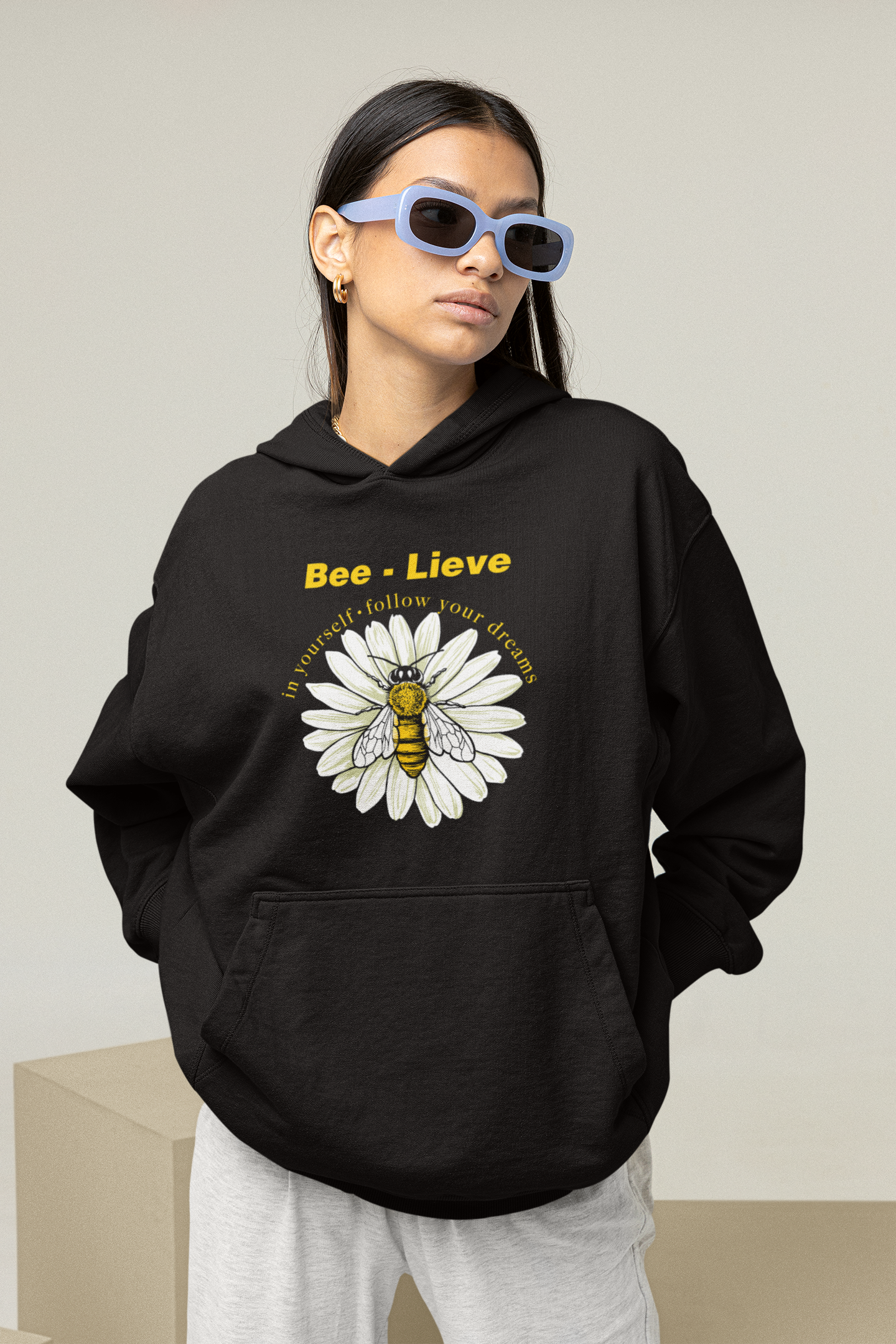 Bee-Lieve Oversized Hoodie