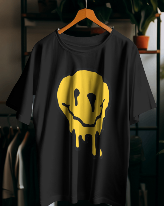 Melting Smiley Oversized T-Shirt